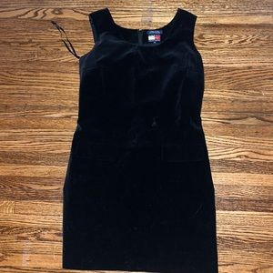 Tommy Hilfiger black velvet dress